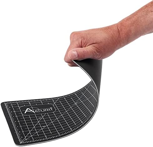 Acurit Self-Healing Cutting Mats - Self-Healing Craft Mats for Cutting, Measurements, Studios, Design, & More! - [Black - 12x18"]