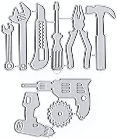 Screwdriver Hammer Metal Cutting Dies for Card Making