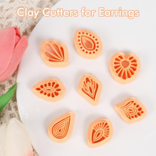 Puocaon Boho Basic Polymer Clay Cutters for Jewelry Earrings Making