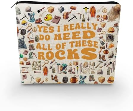Geology Print Canvas Cosmetic Bag