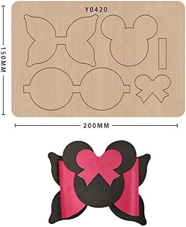 Elegant Bowknot Cutting Dies for DIY Crafts - Wood Board and Alloy Steel Blade Beautiful Bowknot Making Template (Y0420 Wood)