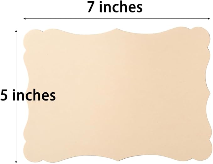 50 Pack Blank Kraft Greeting Cards, Brown, 5 Colors 5x7IN