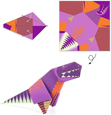 DJECO Dinosaur Origami Paper Craft Kit