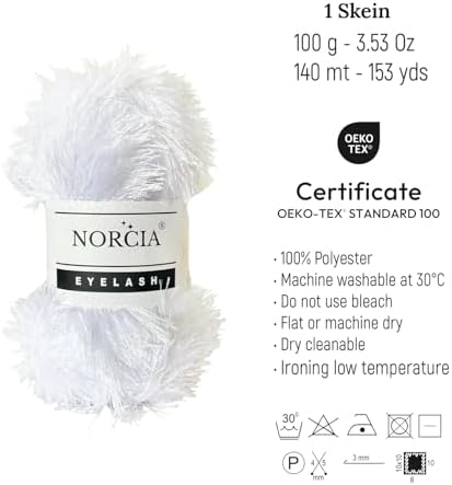 Eyelash Yarn Fun Fur Yarn(3 * 100g-3.5oz) (3 * 153yds-140mt) Fuzzy Premium Soft Crochet DIY Hand Knitting 100% Polyester
