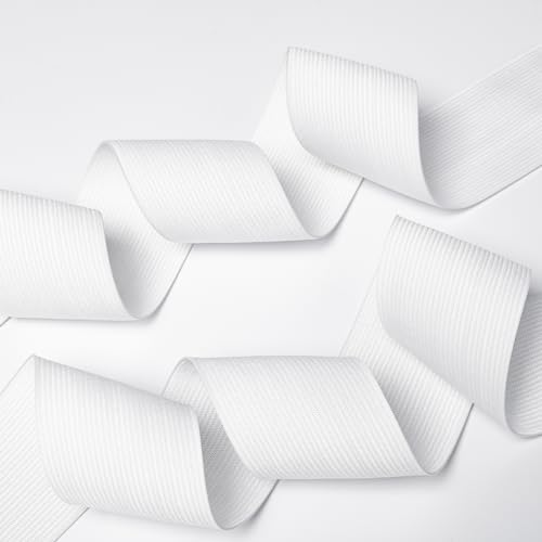 Airisoer Elastic Bands for Sewing 2 Inch x 12 Yards, White