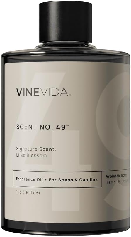 VINEVIDA [16oz] Lilac Blossom Fragrance Oil for Candle Making and Soap Making - Premium Candle Scents for Soy Candles