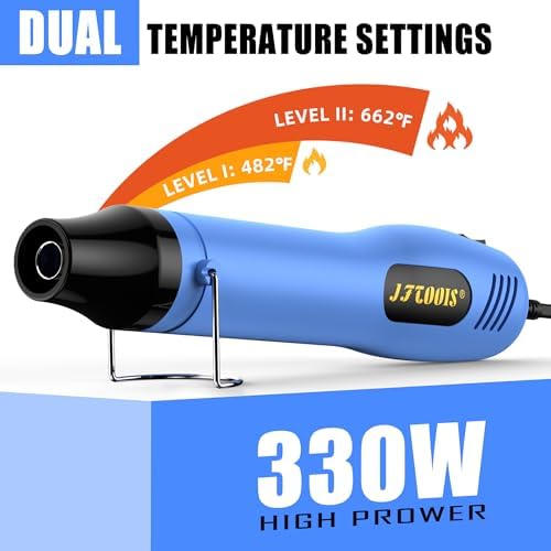 Mini Heat Gun, 2-Temp Settings Portable Hot Air Gun for Crafts, Shrink Tubing & DIY