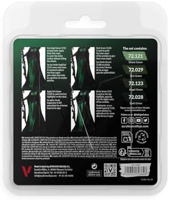 Vallejo - Green Color Set, Game Color, 4 Bottles x 0.6 fl.oz.