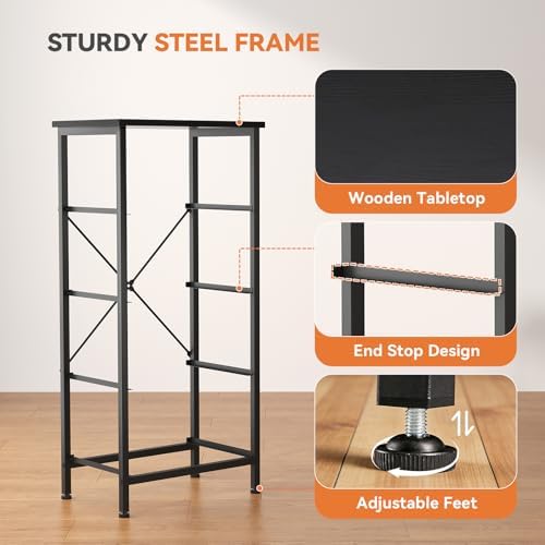 Sweetcrispy Dresser for Bedroom, 4 Drawer Storage Cabinet, Tall Nightstand