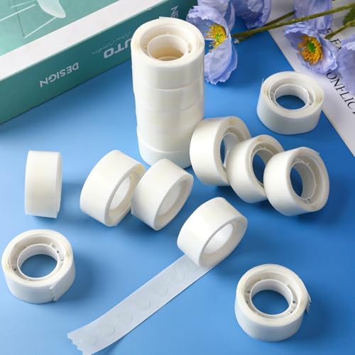UPINS 300Pcs Glue Points Dots 15mm Removable Balloon Glue Adhesive Dots