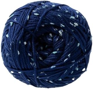 Loops & Threads Flecks Yarn - Yarn for Knitting, Crochet, Weaving, and Arts & Crafts - Blue, Acrylic Blend, 6.53 oz