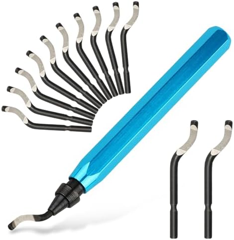 Deburring Tool with 12 HSS Blades for Metal Resin PVC 3D Print