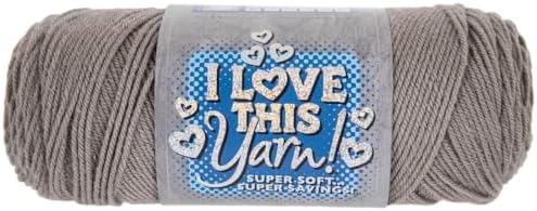 Hobby Lobby I Love This Yarn, 100% Acrylic, 201 Grey Beard, Set of 2