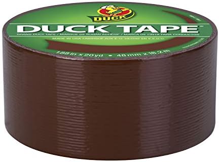 Duck Brand 1304965 Color Duct Tape, Single Roll, Brown, 60 Foot