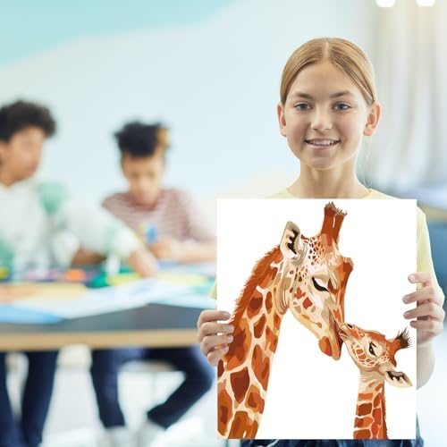 Arpilul Giraffe Paint by Number for Adults-Paint by Numbers for Adults Beginner, Adult Paint by Number Kits on Canvas for Home Wall Art Decoration and Gifts 16x20Inch(Z-YH22)