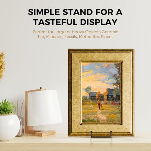 TR-LIFE 14 Inch Heavy Duty Plate Stand (4 Pack) - Metal Display Easel for Large Plates, Platters, Picture Frames, Signs, and Posters