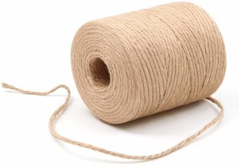 2mm - 164FT, 600FT, 1200FT, 1800FT Natural Jute Twine Rope String