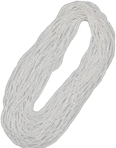 11/0 Glass Clear Rainbow Color Seed Beads Hanks (3 Meters) Total 6000pcs, 9 Meters String Clear AB Seed Beads Strand