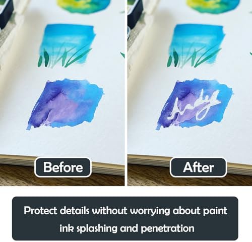 White Masking Fluid for Watercolor Painting 60ml, Fast-Drying