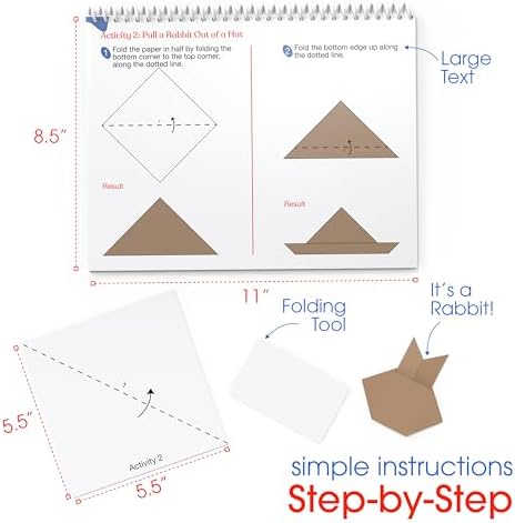 Keeping Busy Origami Kit Dementia Activities for Seniors | Alzheimer Products for Elderly Patients | Fun Memory Game Toy & Cognitive Brain Puzzle for Senior Citizens w/Memory Loss or Alzheimers