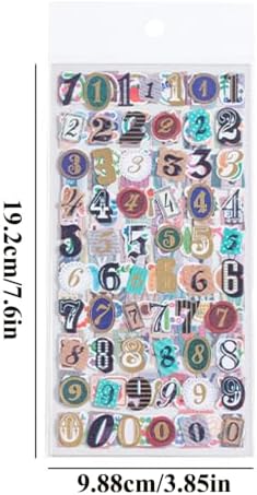 Letter Stickers 1388PCS Alphabet Sticker Scrapbook Supplies (Set A 1388PC)