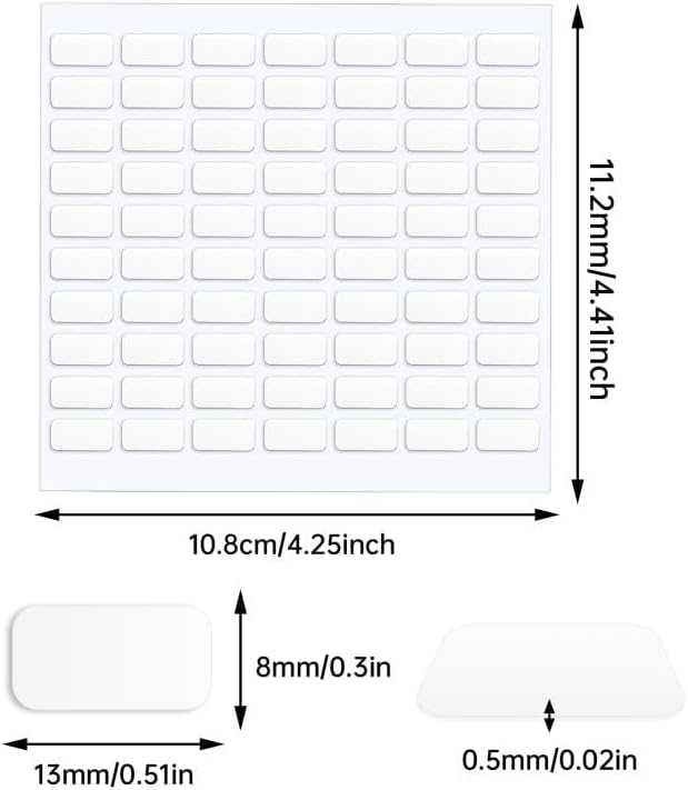 JANYUN 280 Pcs Mounting Putty,Double Sided Sticky Dots Poster Putty Clear