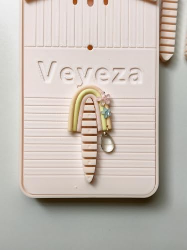 Polymer Clay Earring Drill Guide,Cornstarch Tapper Box for Polymer Clay,Detachable Curved Strip-Shaped Clay Tools,3 in 1 Clay Tools for Precise Drilling of Earring Jewelry and Necklace Pendant
