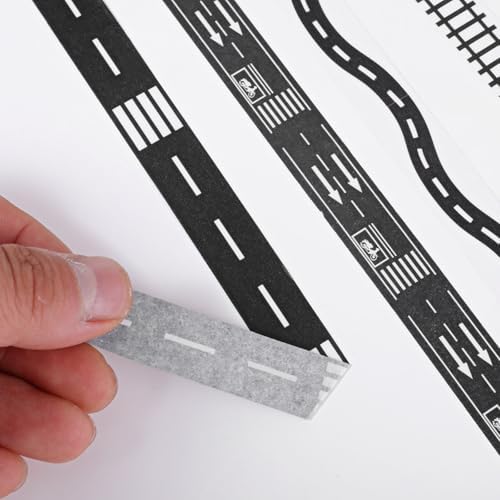 4 Rolls Race Track Tape, Removable Road Tape
