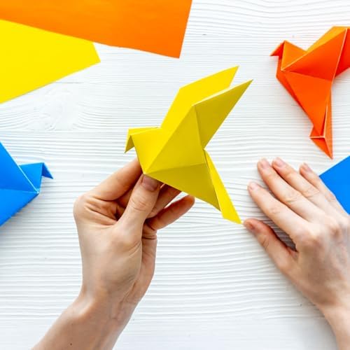 Granhoolm 200 Sheets Origami Paper, 20 Colors Origami Paper 7x7 inch,Double Sided Color Oragami Papers for Paper Artists,Craft Enthusiasts,DIY Arts Crafts
