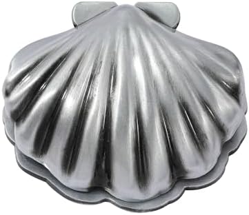 Silver Shell Metal Binder Clip, Vintage Book Clip for Journal Organization