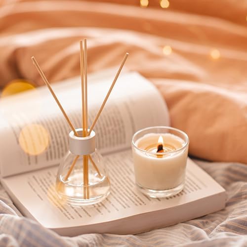 SUPMIND 4oz Clear Glass Candle Jars with Lids, 12pcs Bulk for Candle Making