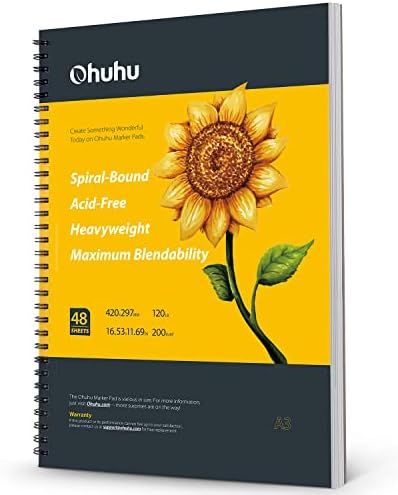 Ohuhu 16.5"x11" Marker Paper Pad Art Sketchbook for Drawing and Sketching