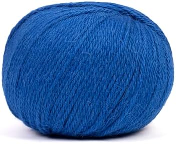 100% Baby Alpaca Yarn for Knitting & Crocheting - Set of 2 Skeins of Premium Yarn DK - Lightweight, Hypoallergenic & Thermal Peru Made - Ideal for Delicate Projects (BL608 - Cobalt Blue)