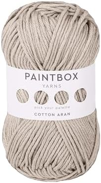 Paintbox Yarns 100% Cotton Aran Yarn 1.76oz / 50g, 93yds / 85m