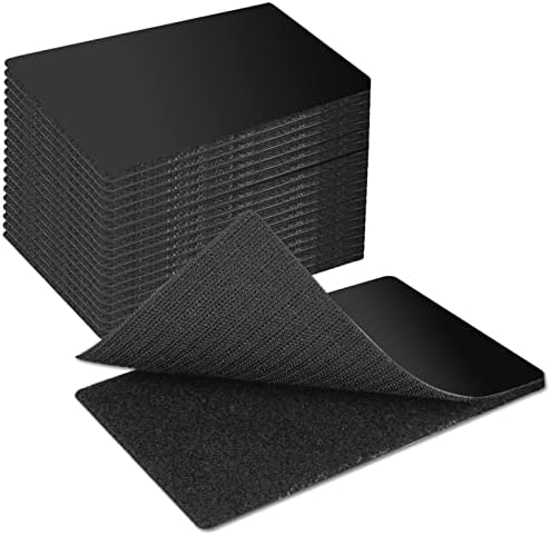 Art3d 20 Sets Hook and Loop Tape Sticky Back, 4"x6" Double-Sided Command Adhesive Strip Heavy Duty