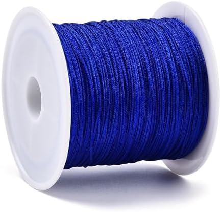 Elecrelive 43Yards Blue Nylon String 0.6mm Nylon Cord Nylon Beading Thread