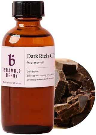 Bramble Berry Dark Rich Chocolate Deep Cocoa & Sweet Scent for Soap Making, Candles, Lotion, Bath Bombs & Perfume | Skin Safe, Vegan, Paraben & Phthalate Free, DIY Craft Essential