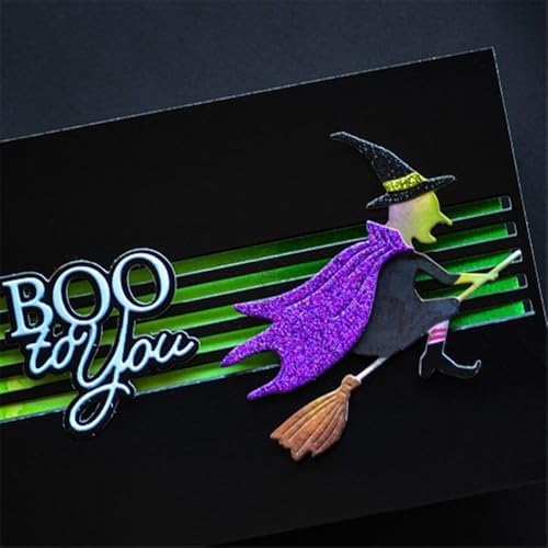 Shadow Halloween Boo Metal Cutting Dies for Card Making