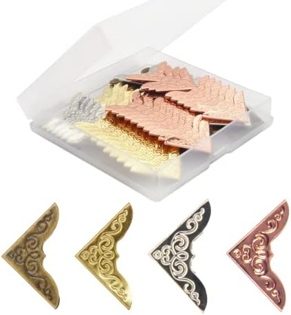 Metal Corner Protectors for Books, Fits Scrapbooks & Photo Albums