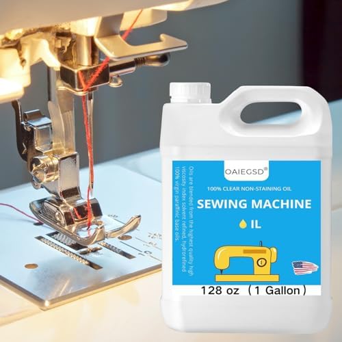 128oz Fine Light Sewing Machine Oil and Lubricant, Clear & Odorless