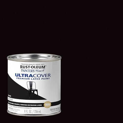 Rust-Oleum Painter's Touch Latex Brush-On Paint, Gloss Black