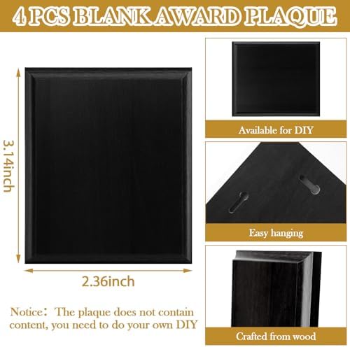 DIY Blank Wooden Award Plaques