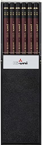 Uni Wooden Pencil, 8H, Box of 12 (HU8H)