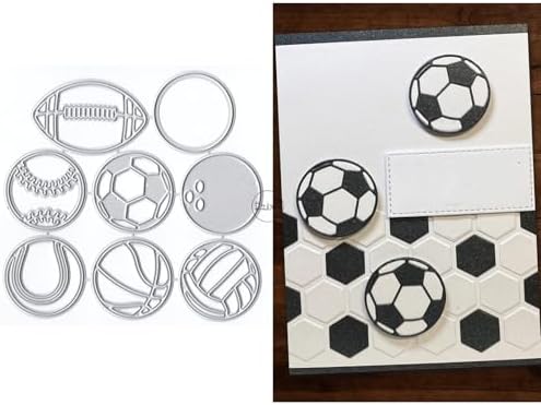 Rounded Basketball Football Metal Cutting Dies for Card Making