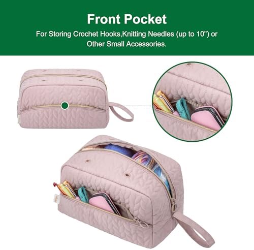 KarSyon Crochet Bag for Yarn Storage Knitting Crochet Supplies Accessories
