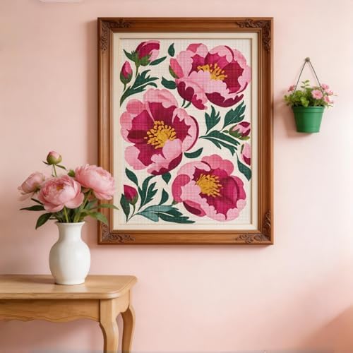 Flowers Diamond Art Kits for Adults,Diamond Painting Kits for Beginner