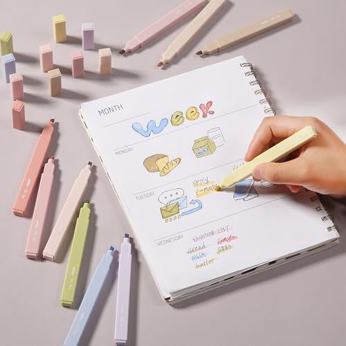 Mr. Pen- Aesthetic Highlighters No Bleed, 10 Pack, Assorted Colors | Chisel Tip, Cute Highlighters Assorted Colors for Journaling, Highlighting, Underlining, Fast Dry, Back to School Supplies
