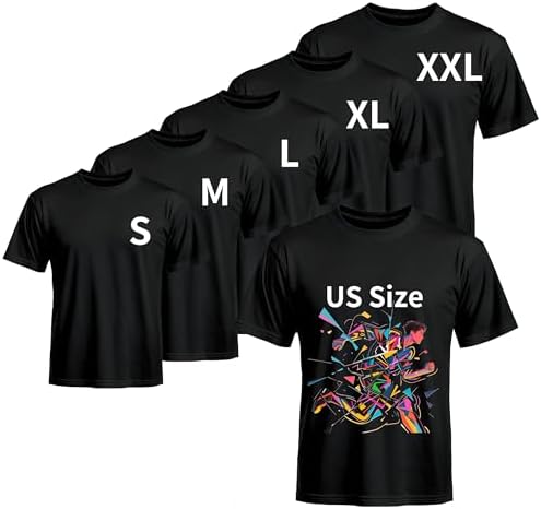 Joyclub 5 Pack Sublimation Shirts Blanks Bulk Polyester Unisex S-2XL | Wholesale crew neck short sleeve for heat transfer and vinyl; mixed sizes simplify team, event and small-batch planning gifts