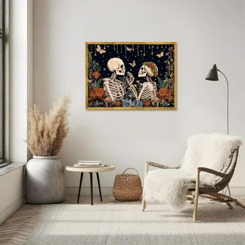 KICHANG Skull Diamond Art Kits for Adult Diamond Painting Kit for Beginner