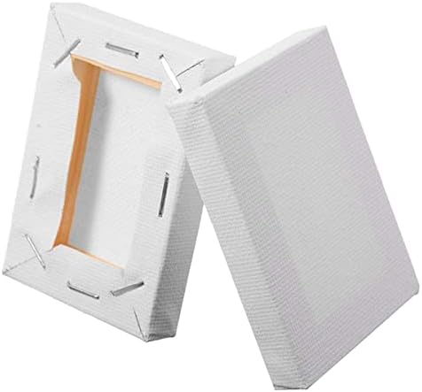 6 Pack Artist Blank Canvas, 15 x 20cm Stretched Canvas Frames Panel Board, Rectangle Art Board for Acrylic Oil Painting